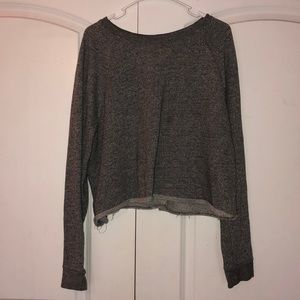 cropped sweatshirt
